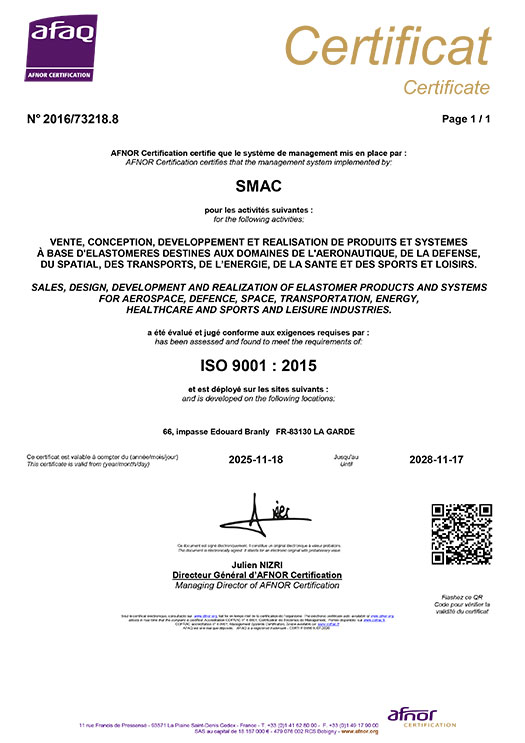 ISO 9001 Certificate